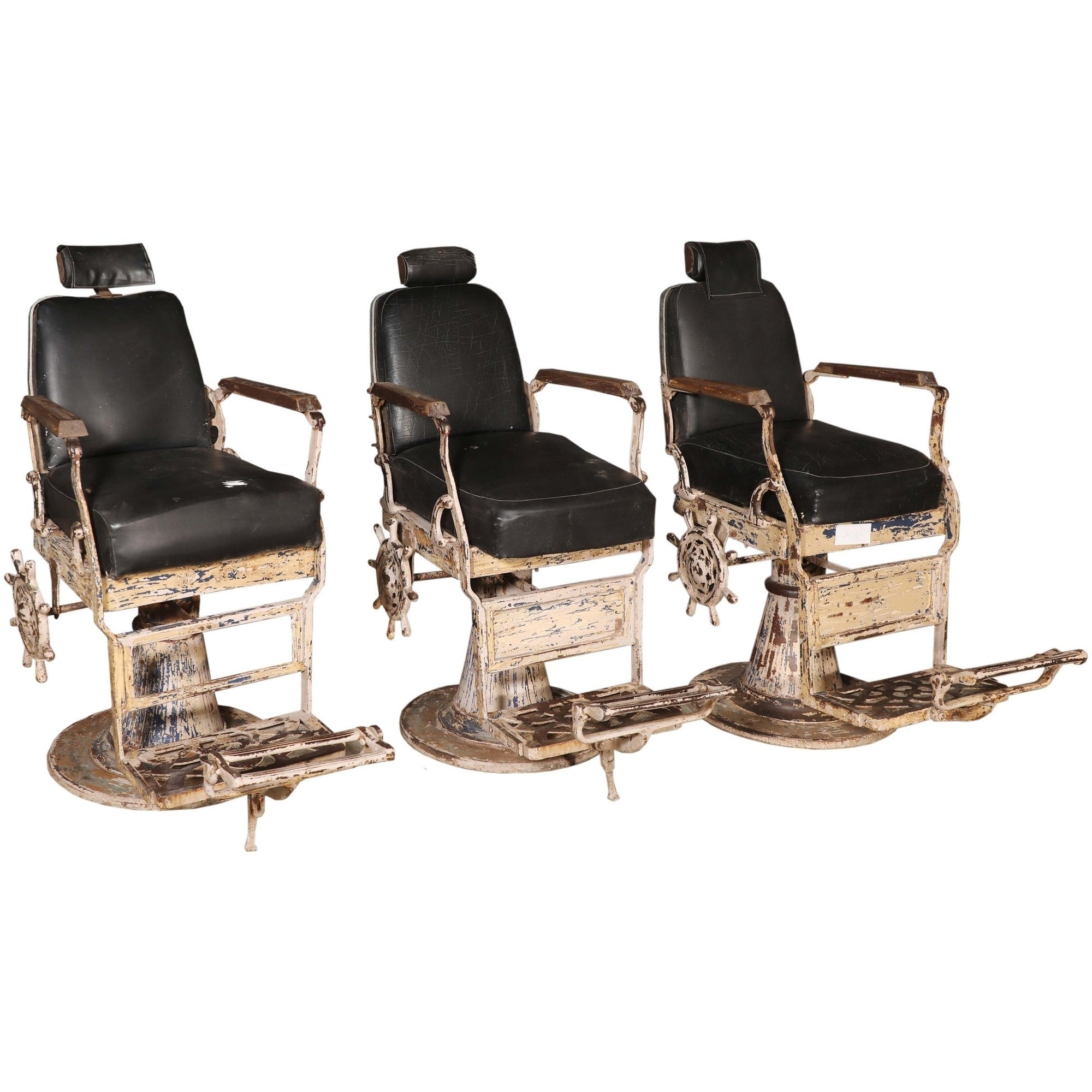RM-060291, Art. Iron Chair, Iron & Ragzine Seat, 50+Yrs Old - iDekor8