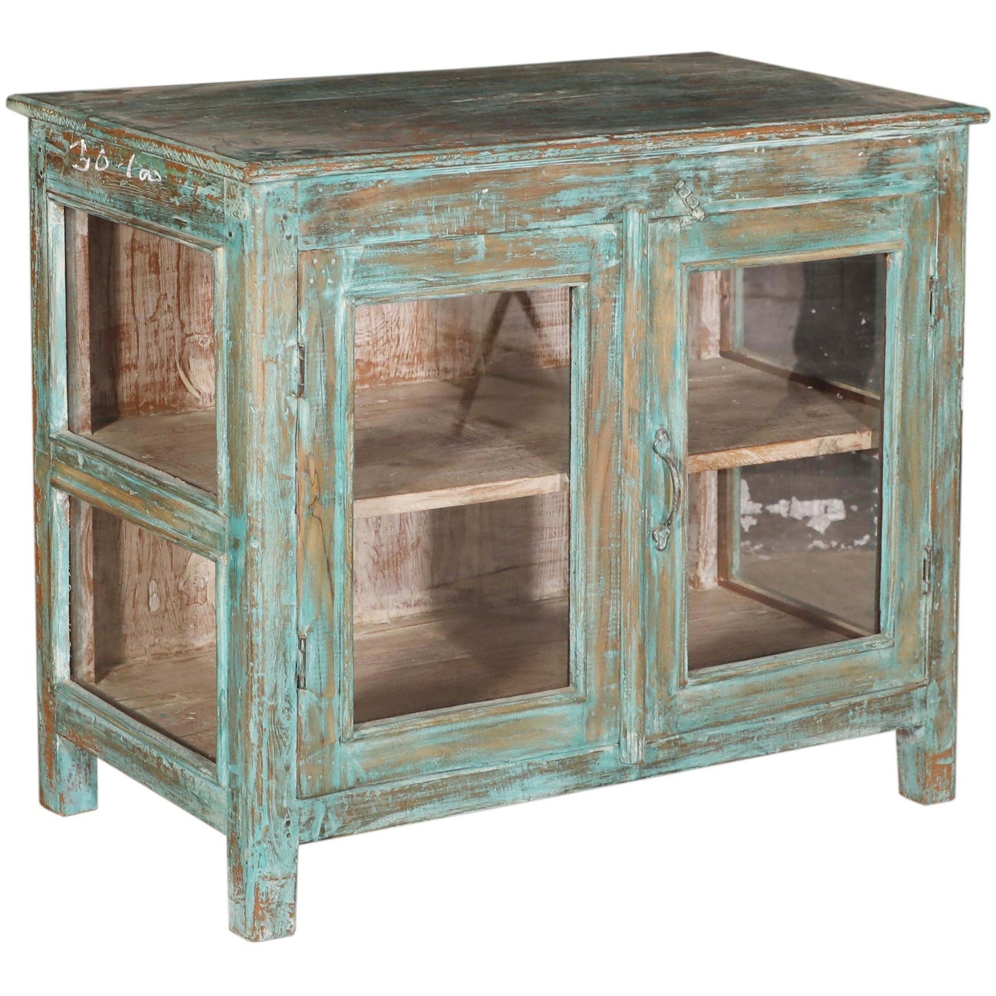 RM-060742, Wooden Cabinet With Glass, Teak, 50+Yrs Old - iDekor8