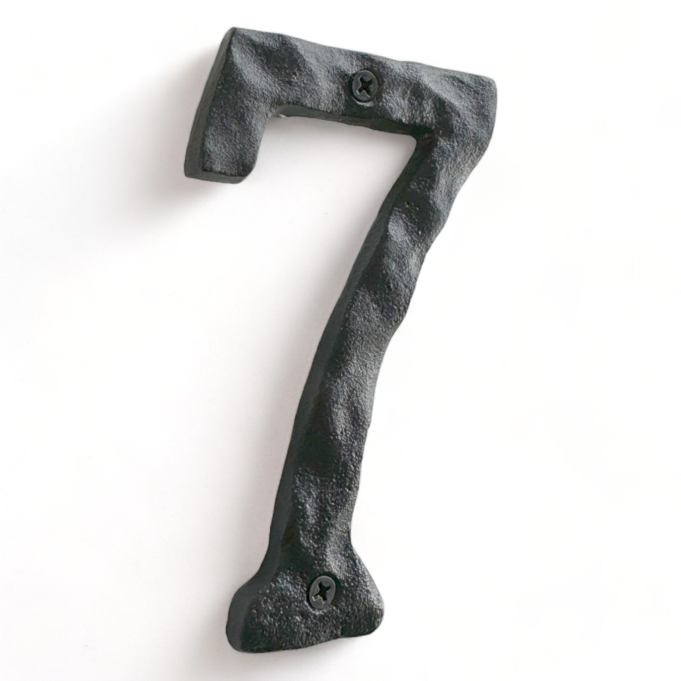 Rustic cast iron number 7, hand forged design. 5.5 in – North American ...