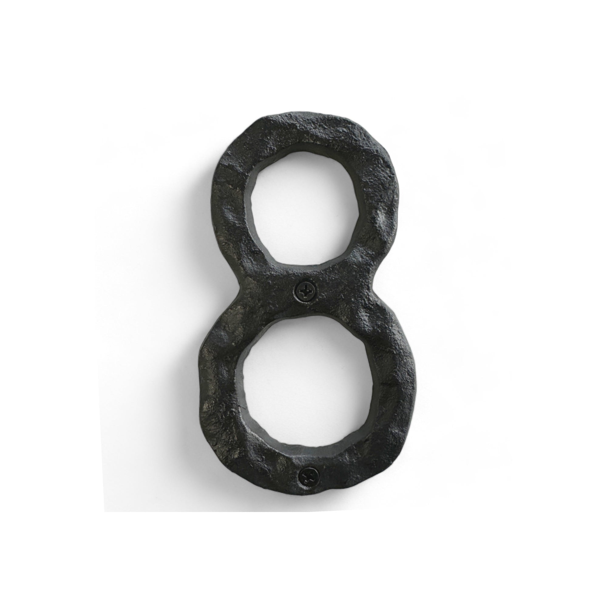 Rustic cast iron number 8, hand forged design. 5.5 in – North American ...