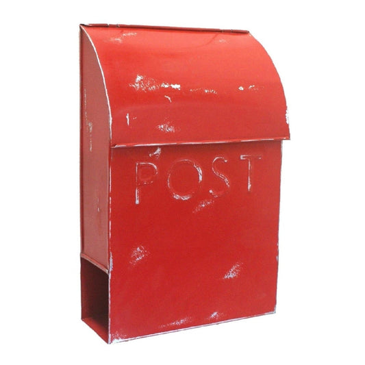 Rustic Red Milano Mailbox w. POSTE, Last Chance - iDekor8