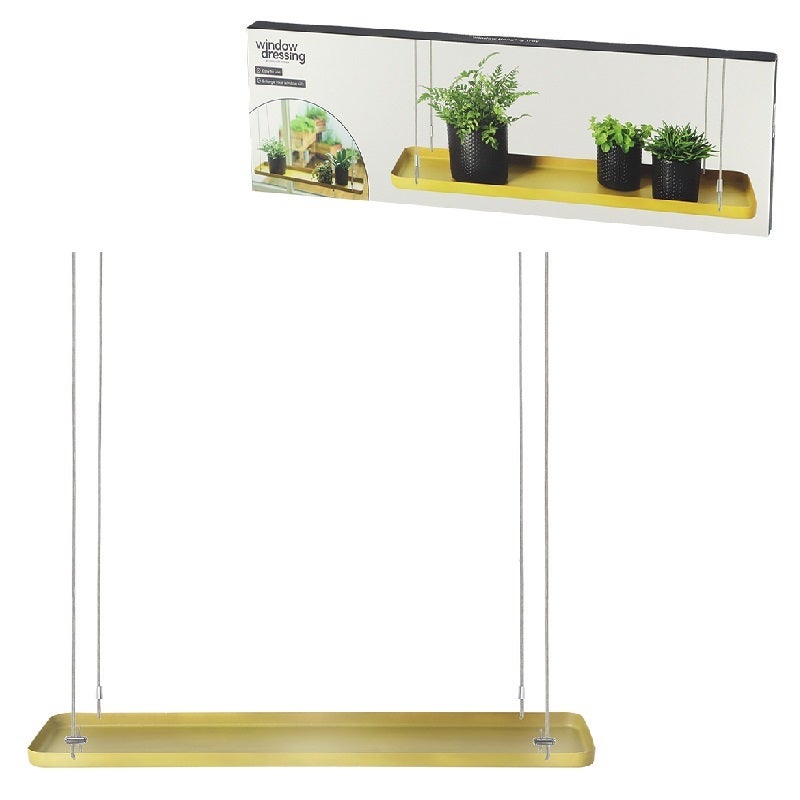 Rectangular Golden Window Hanging Tray L – North American Country Home