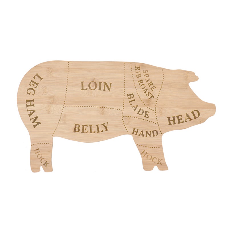 Cutting Board Pig L, China – North American Country Home