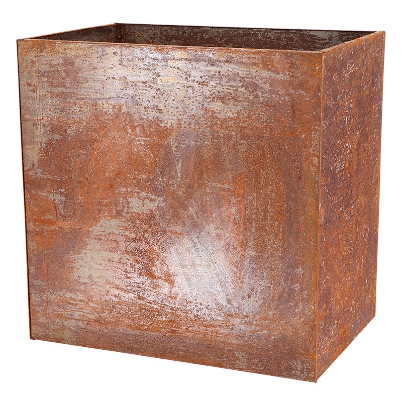 Corton Steel Planter Tall, Corten Steel, Steel, Poland – North American ...