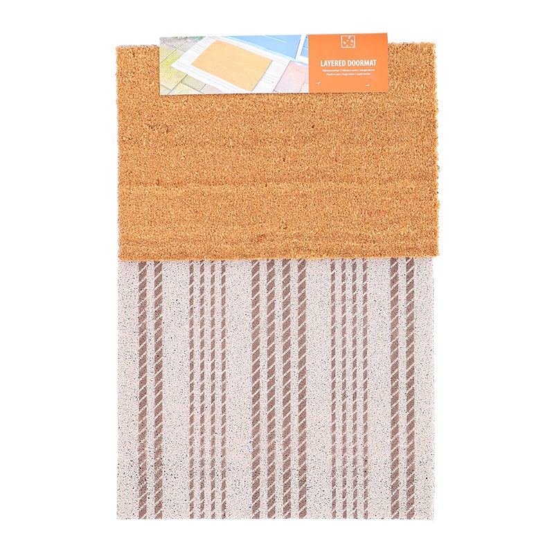 Doormats Set Layered Doormat Set Horizontal Stripes, China – North American Country Home
