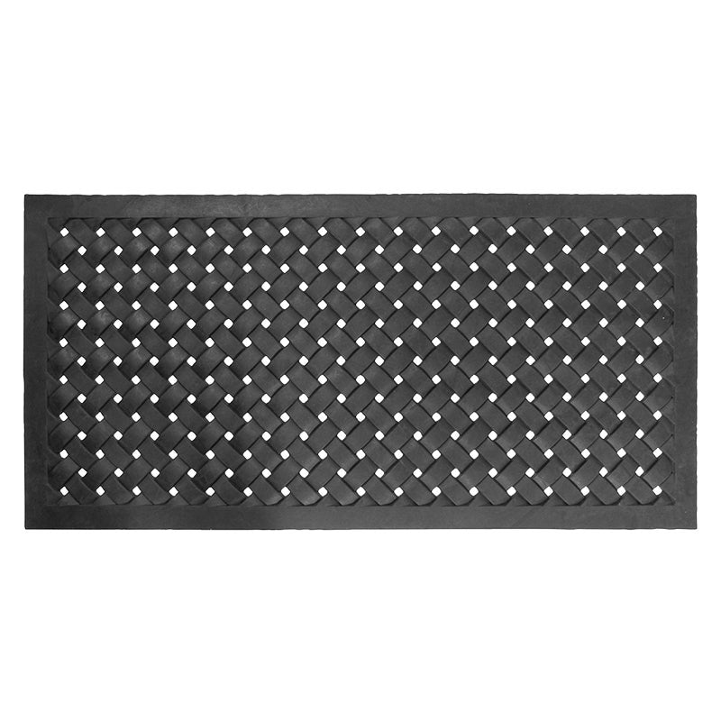Rubber doormat rect. braided XL, Rubber – North American Country Home